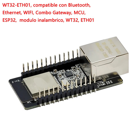 WT32-ETH01 ESP32 wireless MCU module with WiFi, Bluetooth, and Ethernet support, ideal for IoT, embedded systems, and DIY electronics projects