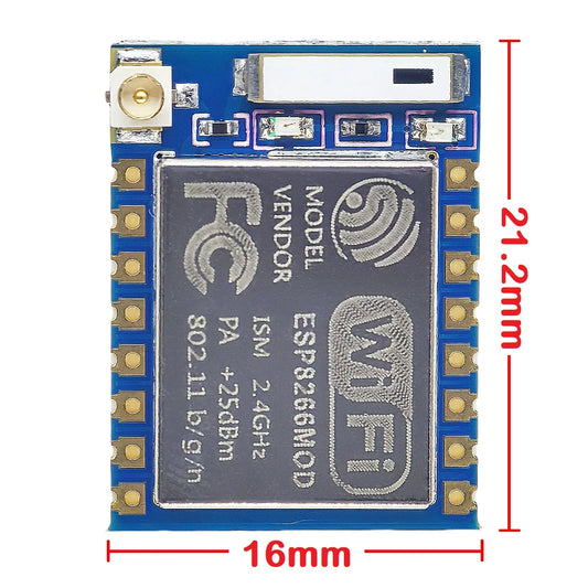 ESP8266 ESP-07 WiFi serial module wireless transceiver board compatible with Arduino Nano, UNO, and robotics or IoT projects