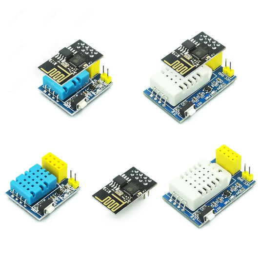 ESP8266 ESP-01/ESP-01S WiFi module with DHT22/AM2302 high-precision digital temperature and humidity sensor, compatible with Arduino and IoT projects