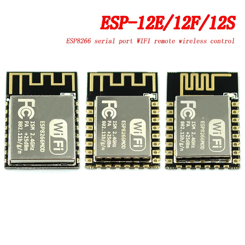 ESP8266 serial WiFi module ESP-12E, ESP-12F, ESP12S for remote wireless control, compatible with Arduino and IoT projects