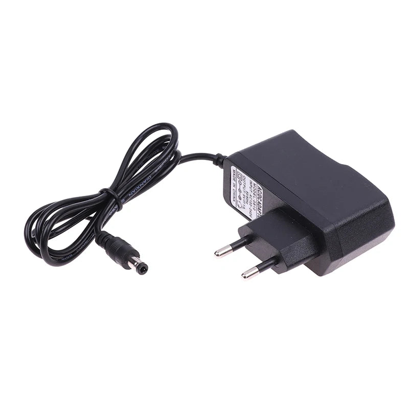 EU plug 9V 1A reverse polarity power adapter