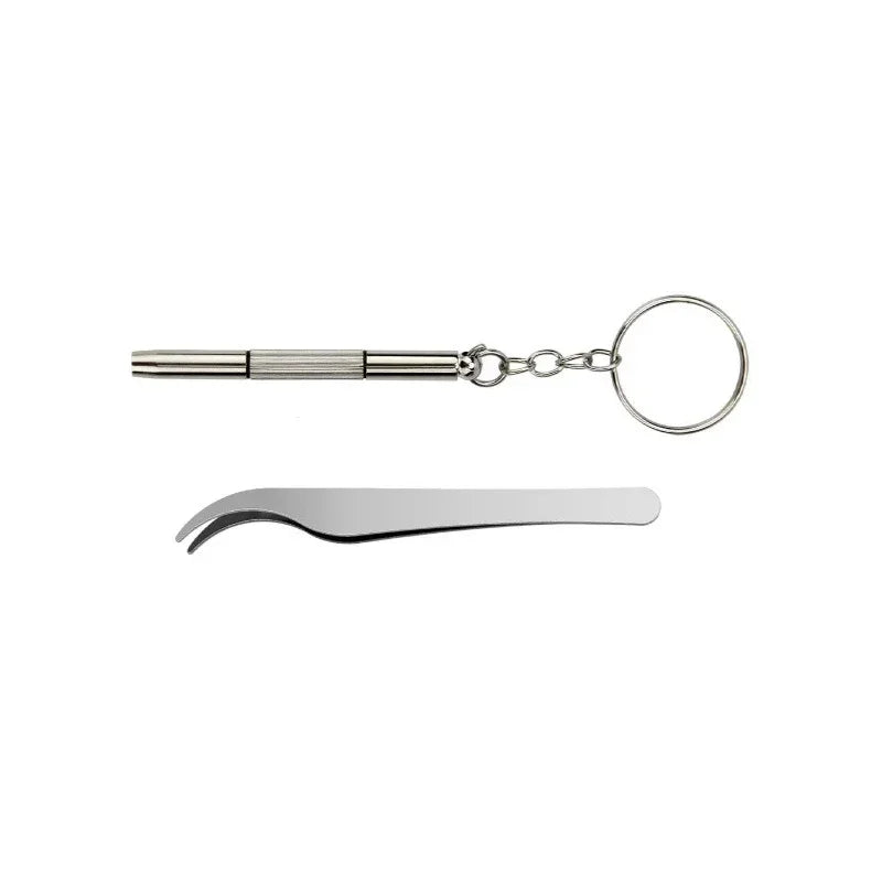 Glasses and watch repair kit used for fixing eyewear, jewelry, and small electronic items