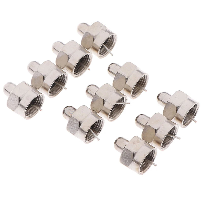 F type coaxial signal termination connector
