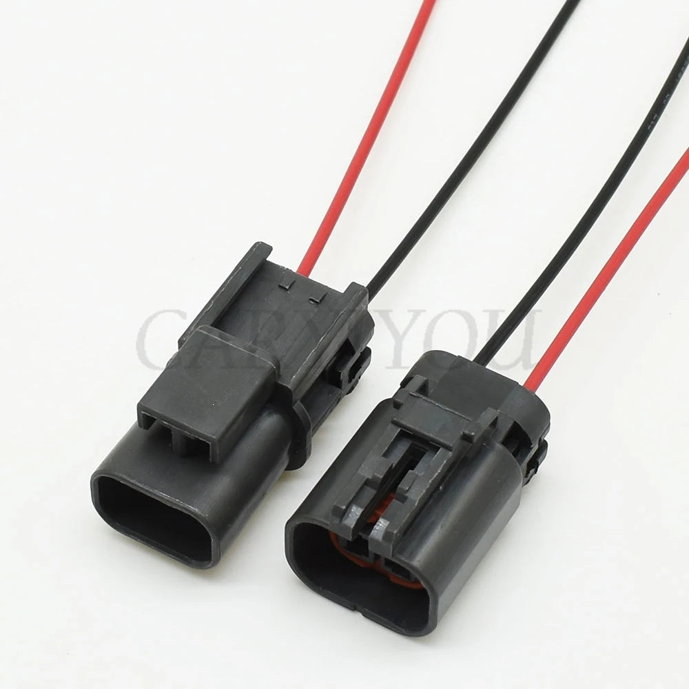 Application of 2 pin automotive fan connector plug in vehicle wiring harness system
