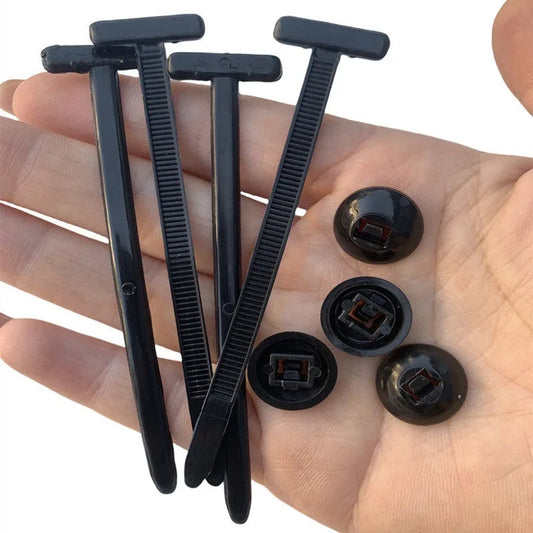 Durable cable tie zip wrap strap for cable management