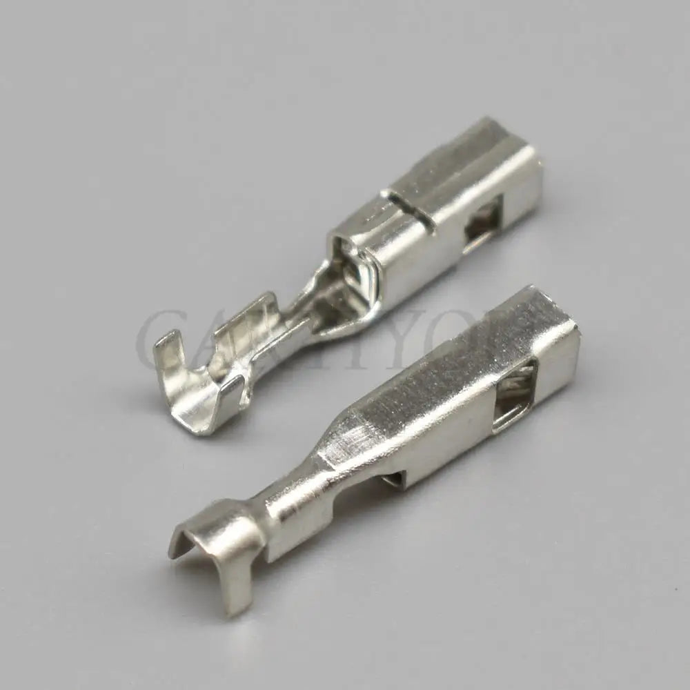 Crimping terminal contacts FCI 2.8 series showing structure for automotive connector pins G342 211PC249S8005