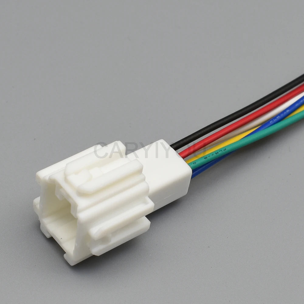 Durable 6 Pin female automotive wiring harness connector for fuse box, compatible with Civic CRV 7187-8846 7186-8846