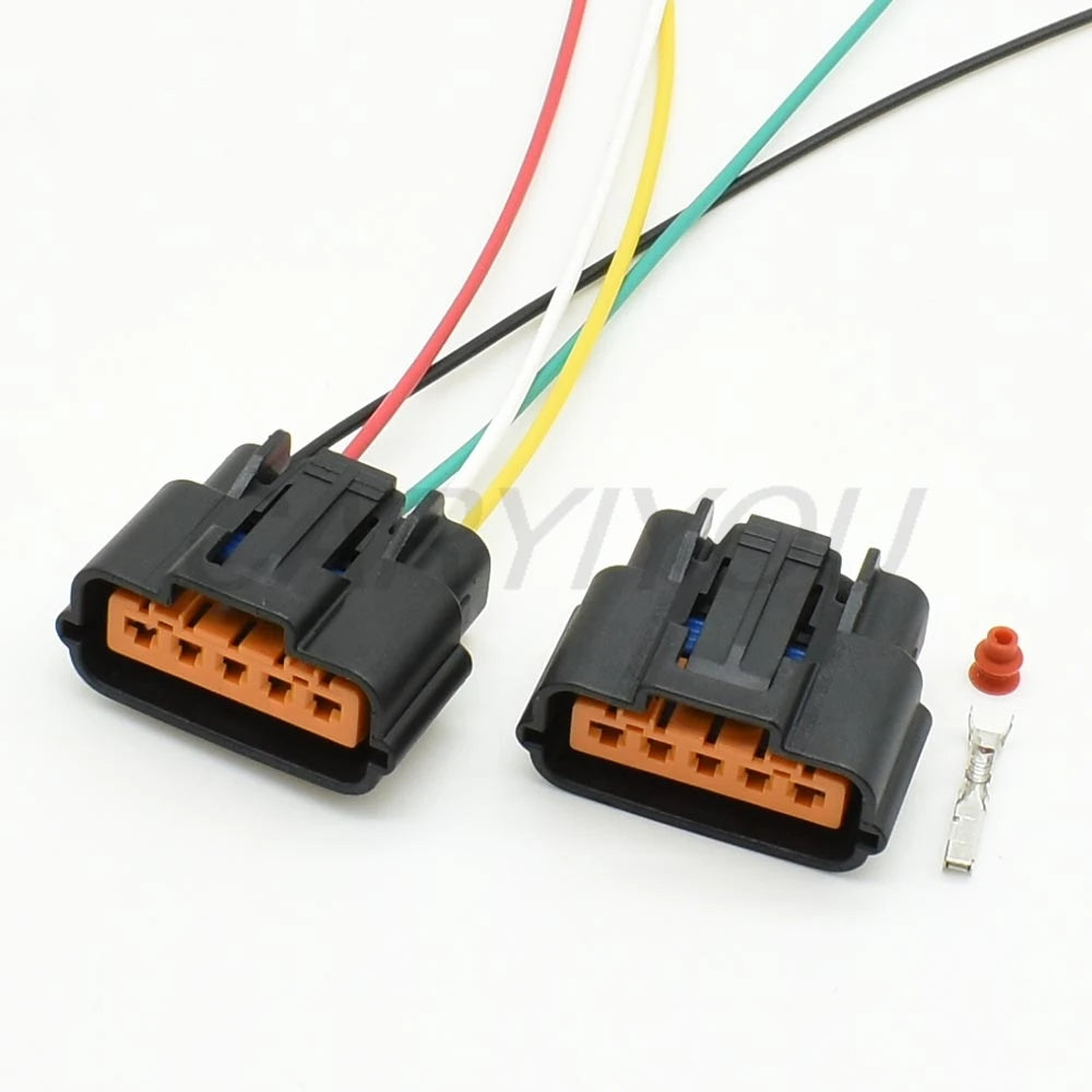 Female connector 5 pin waterproof automotive cable socket assembly