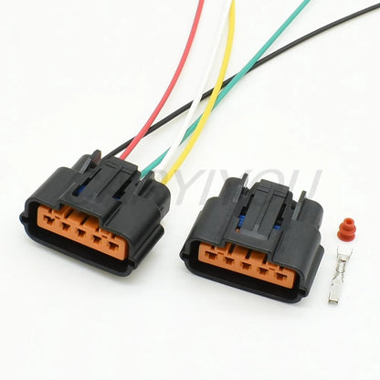 Female connector 5 pin waterproof automotive cable socket assembly
