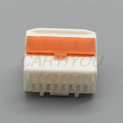 Female 8 pin automotive unsealed connector white 6098-1624 view
