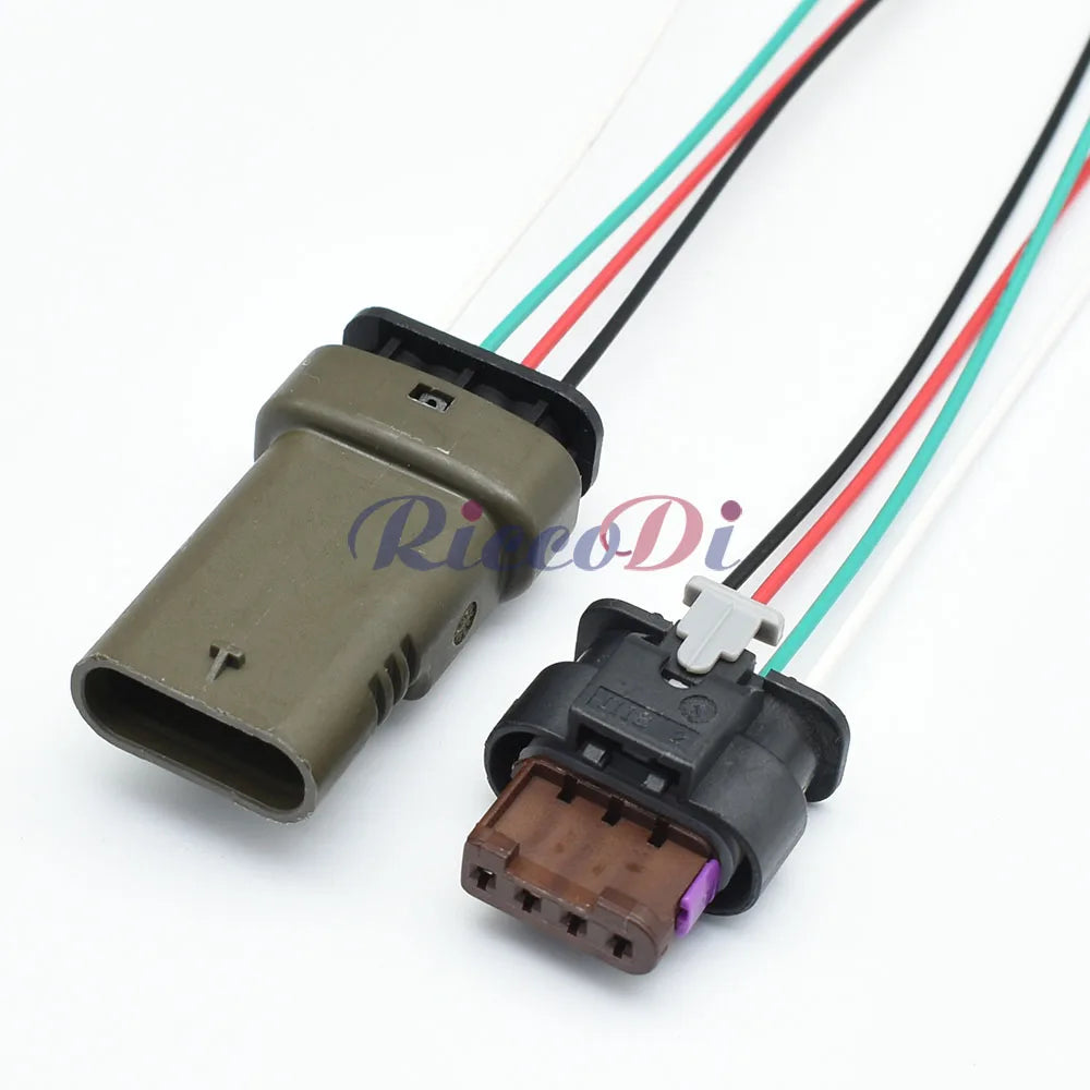 Female and male 4 pin sensor connector 1.2mm automotive plug for car wiring