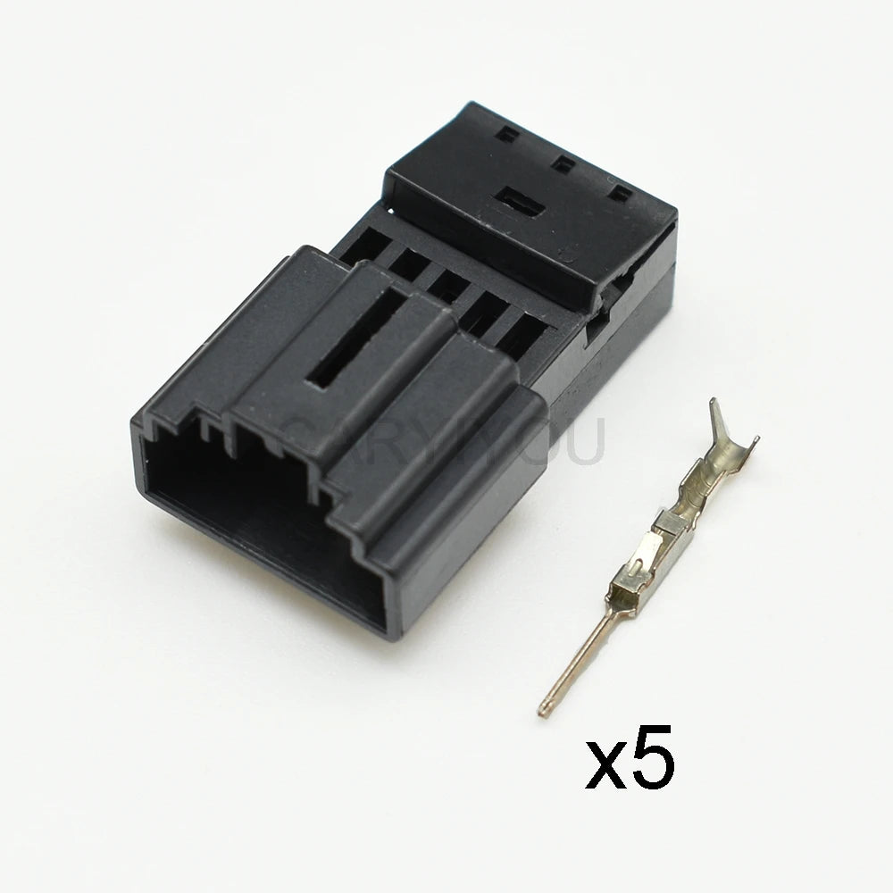 5 Pin female and male automotive connector for steering wheel, small current wire socket, compatible with 8R0973605 1418778-2 1563569-1 8R0973705