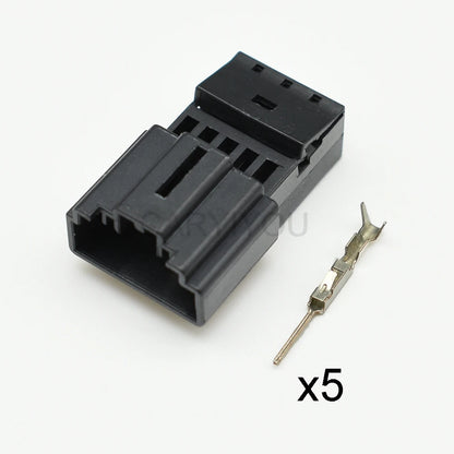 5 Pin female and male automotive connector for steering wheel, small current wire socket, compatible with 8R0973605 1418778-2 1563569-1 8R0973705