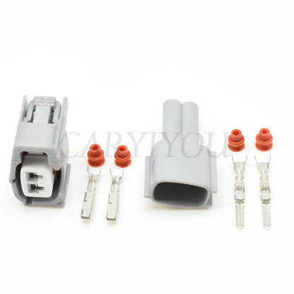 detail of female and male knock sensor connector showing robust terminals and secure installation