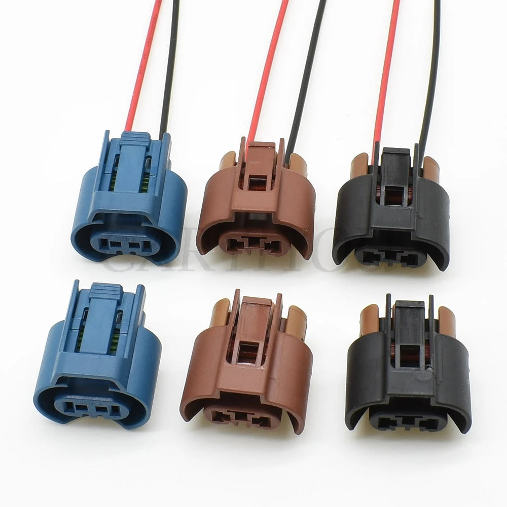female wiring connector detail showing secure terminals and durable housing for automotive applications