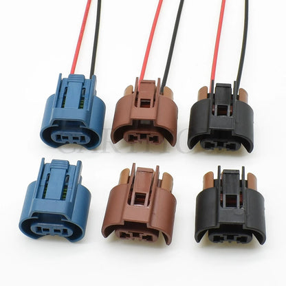 female wiring connector detail showing secure terminals and durable housing for automotive applications