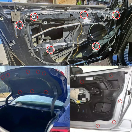 Auto fender bumper plastic push pin clip