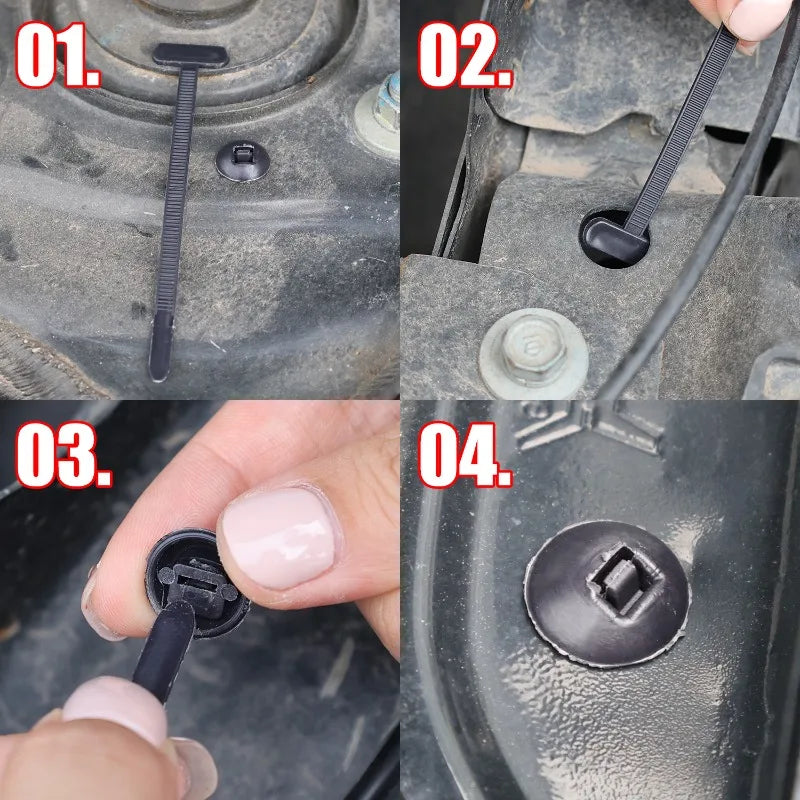 Fastener clip for fender and trunk panel installation