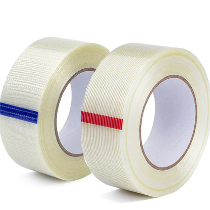 striped mesh fiber packaging tape for industrial packaging applications