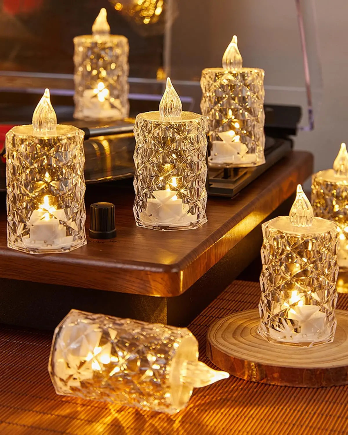 Flameless LED candle light warm white tea light