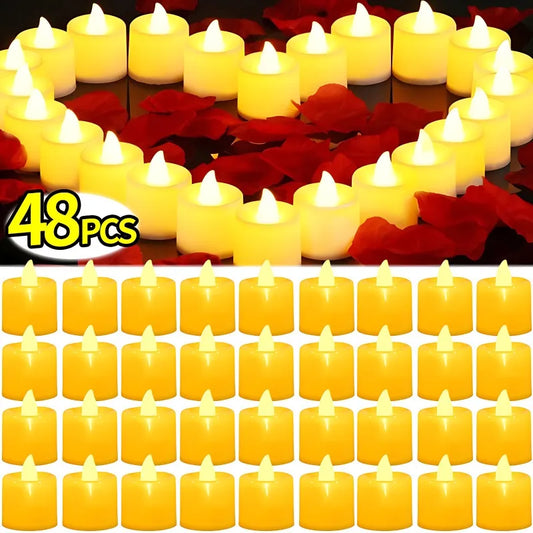 Flameless LED tealight candle heart shape