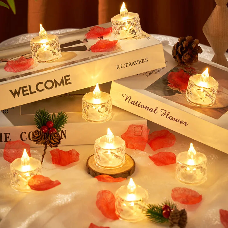 Electronic LED night lamp for home decor
