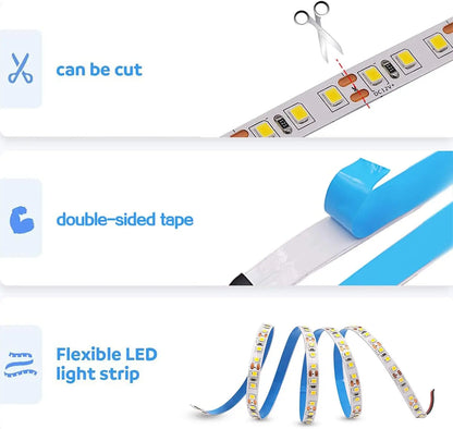 Flexible LED ribbon strip light for decoration
