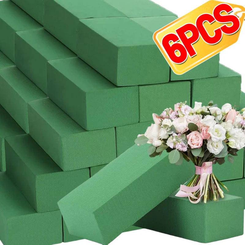 Square floral foam block for flower arrangement