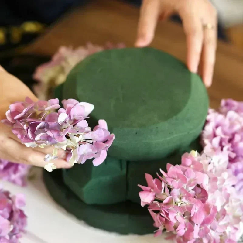 Floral foam block for decorative flower arrangement