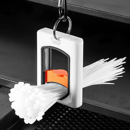 Fluorescent cable tie holder organizer for home and office use