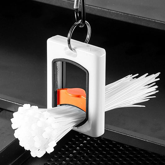 Fluorescent cable tie holder organizer for home and office use