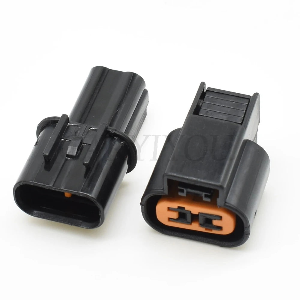 2 Pin fog lamp sensor connector installed in Mitsubishi vehicle system for waterproof and long-lasting performance