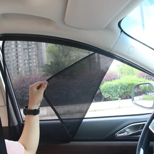 Foldable car sunshade side window shade for heat and UV protection