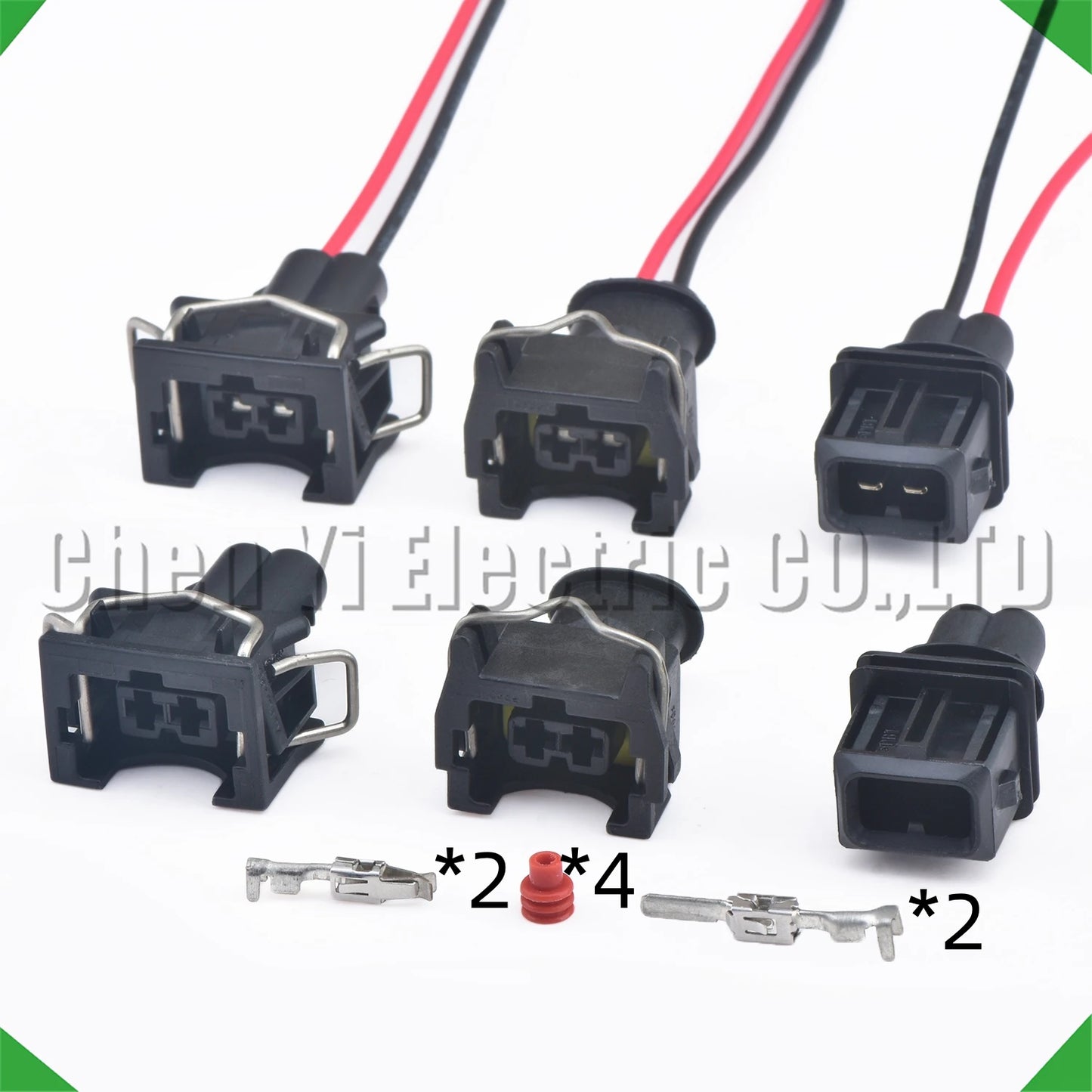 2 pin automotive fuel injector connector plug