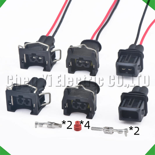 2 pin automotive fuel injector connector plug