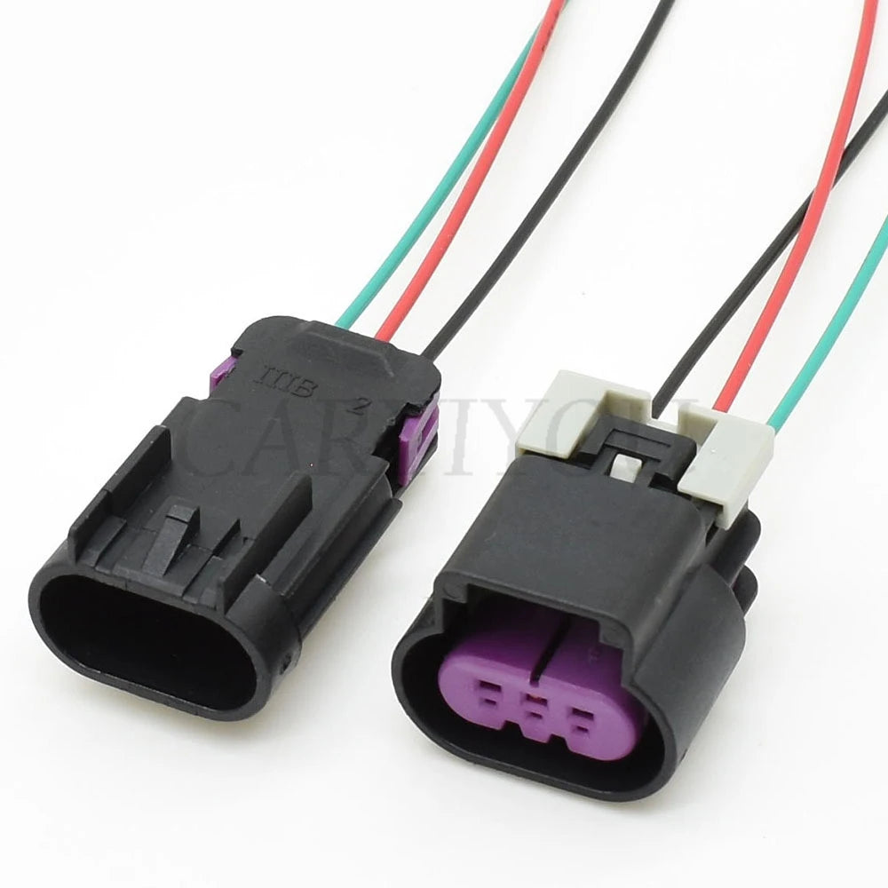 Locking mechanism of 3-way automotive fuel sensor sealed connector for secure wiring