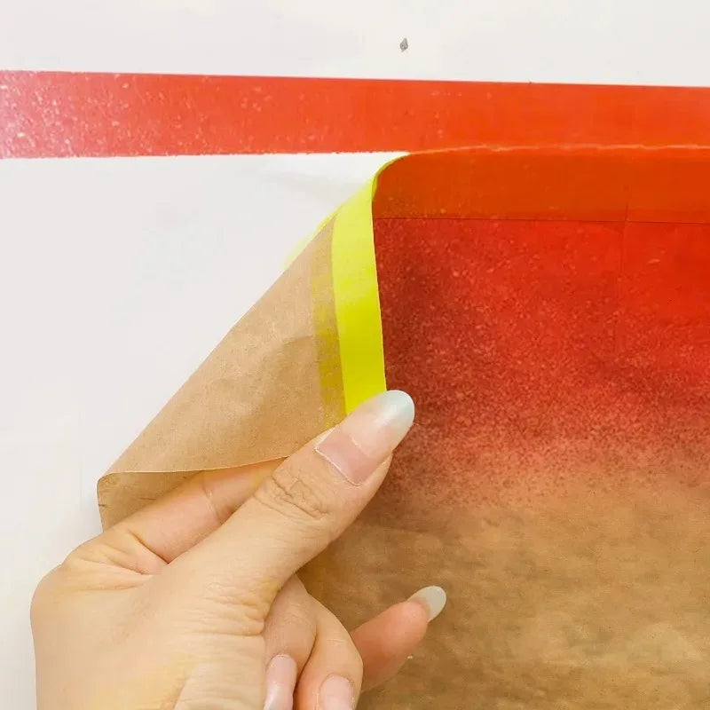 Masking film for furniture, cabinet, and wall dust protection