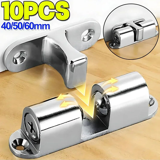 Wholesale furniture door ball latch brass double roller spring ball catch for cabinet and closet, adjustable tension latch