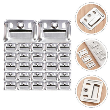 Fastener clip for furniture and wall panel assembly