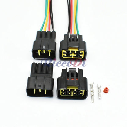 8 pin Furukawa 2.3 mm automotive waterproof male female connector with locking structure