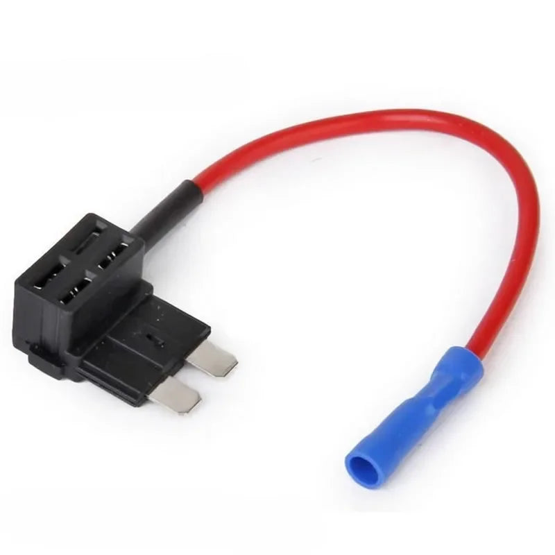 Conversion cable showing connection from car fuse box to power socket for trip recorder