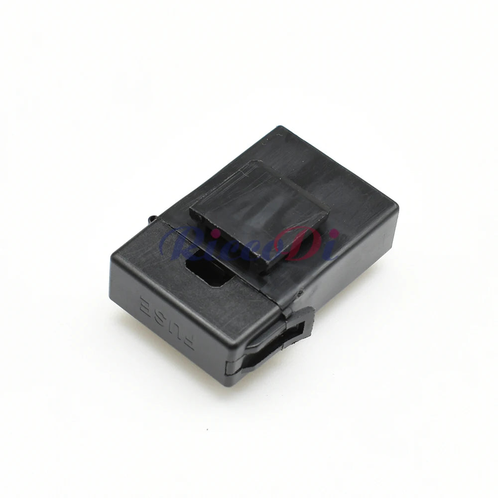 back view of medium car fuse holder with black lighter socket for reliable automotive electrical installation