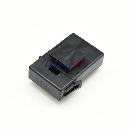 back view of medium car fuse holder with black lighter socket for reliable automotive electrical installation
