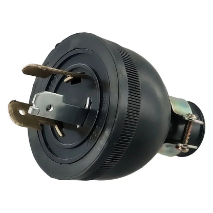 Anti-loose three-pole plug for 2KW generators, compatible with 168F/170F GX160, AC 250V 30A, suitable for DIY generator maintenance