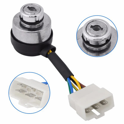 Generator ignition start key switch