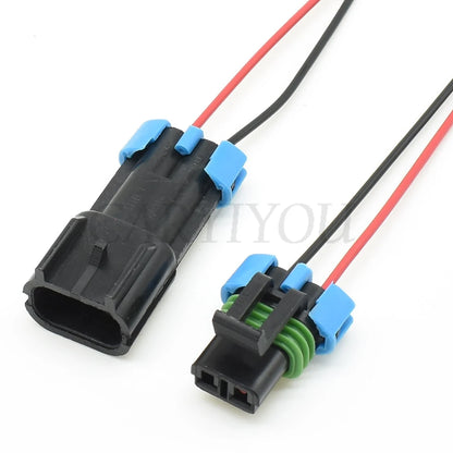 automotive connector compatible with 15300002 and 15300027 for GM sensor and fan systems