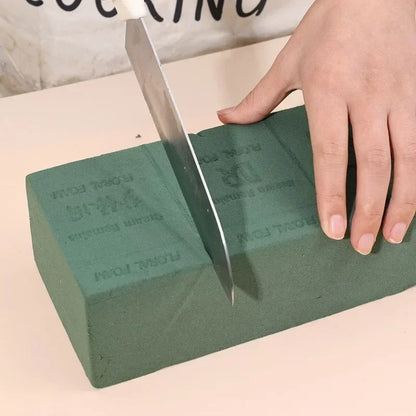 Green sponge floral foam block for florist use