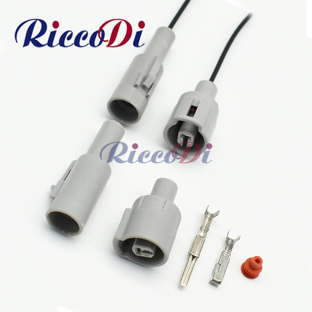 1 Pin grey automotive wiring harness connector male and female waterproof sensor plug compatible with DJ7011Y-2.2-11 / 21 for Honda