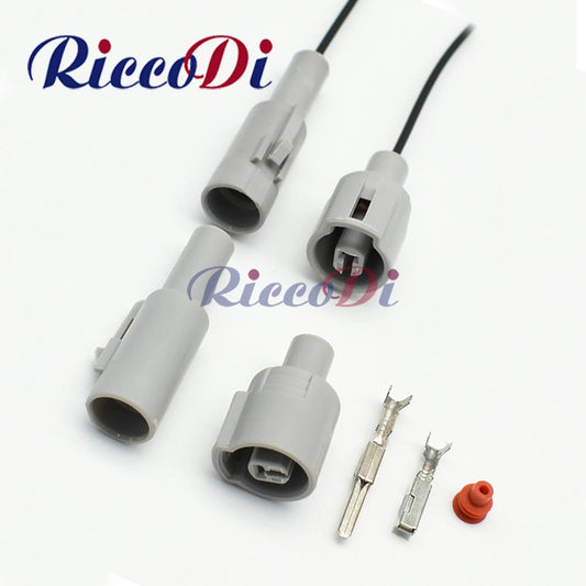 1 Pin grey automotive wiring harness connector male and female waterproof sensor plug compatible with DJ7011Y-2.2-11 / 21 for Honda