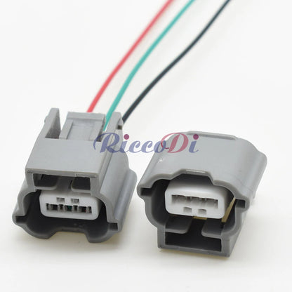 Waterproof sealed detail of 3 Pin Grey Automotive Lamp Connector 7287-0178-40 70178